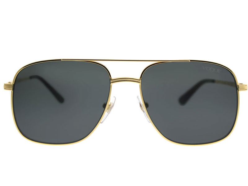 Vogue VO Aviator Metal Gold Sunglasses with Gold Lens For Men & Women
