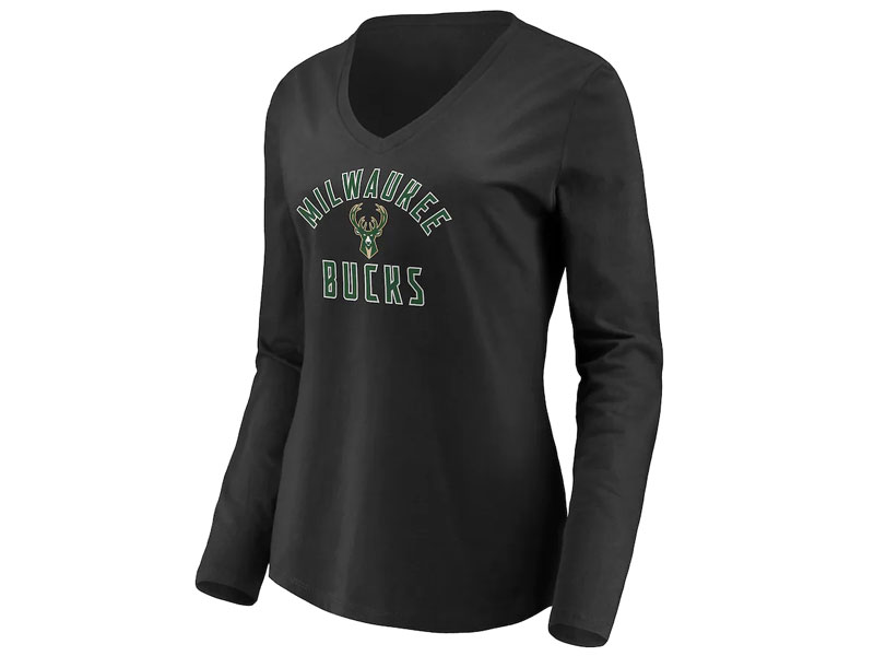 Women's Milwaukee Bucks Fanatics Branded Hunter Green T-Shirt