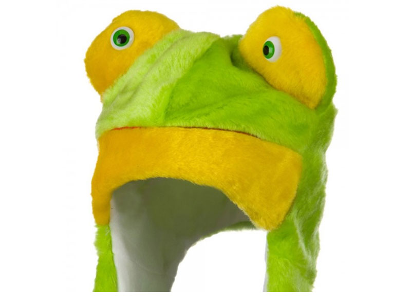 SW Long Mitten Animal Hat Frog