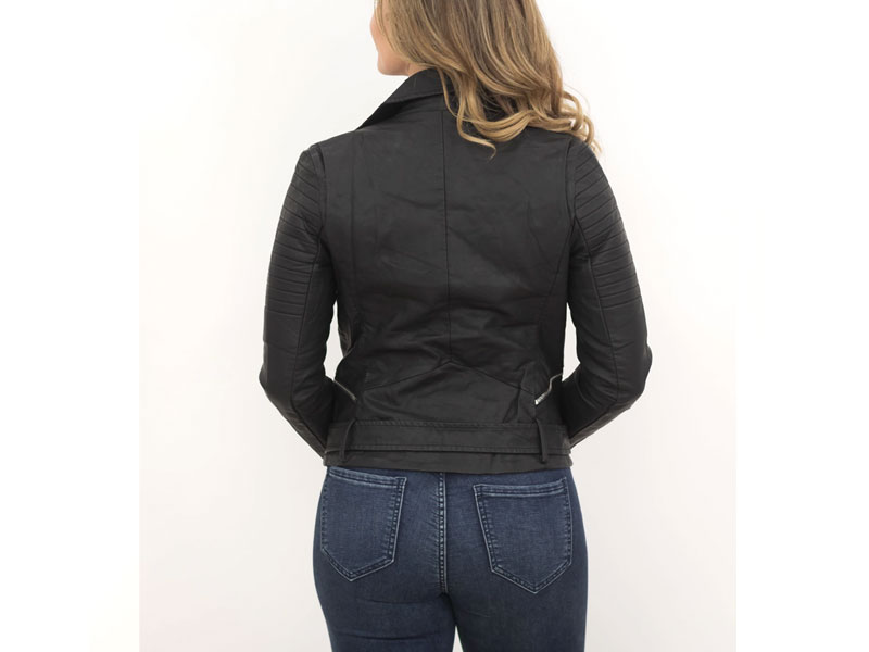 Women's Sweet Escape Leather Jacket in Black