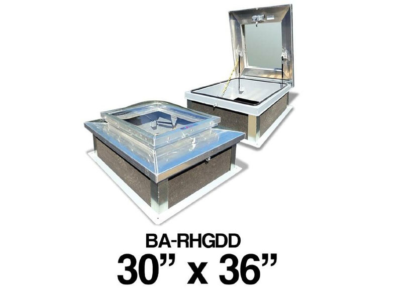 30-x-30 Galvanized Domed Roof Hatch