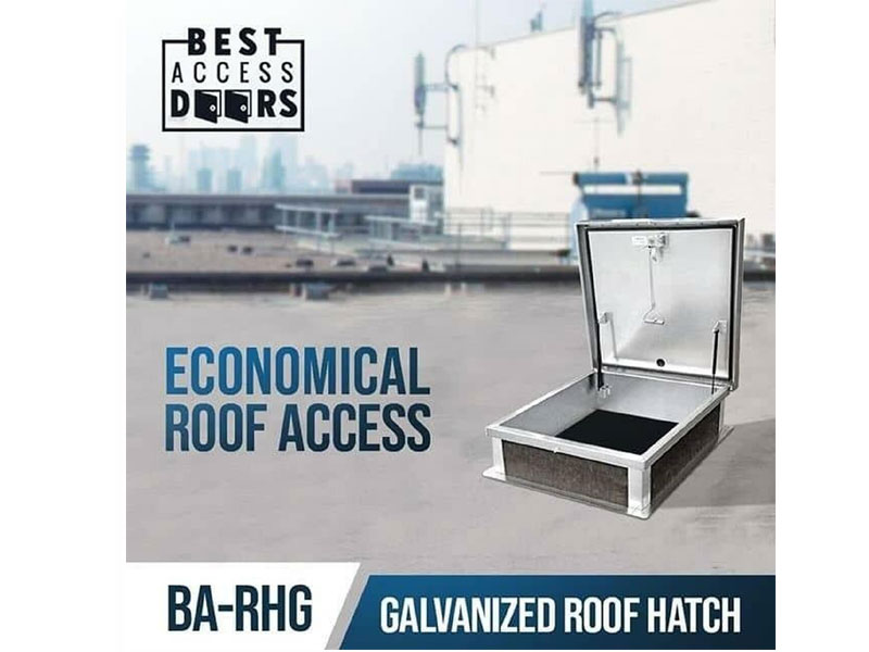 30-x-30 Galvanized Domed Roof Hatch
