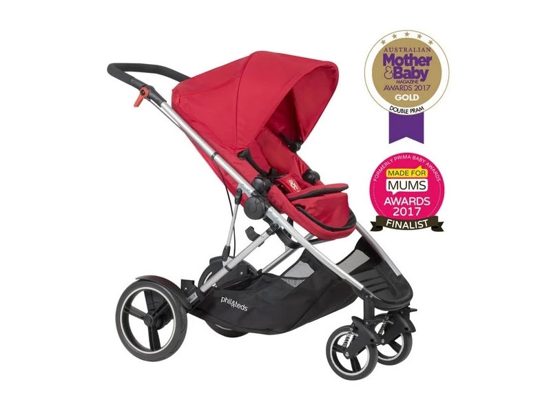 Phil & teds Voyager Stroller in Red