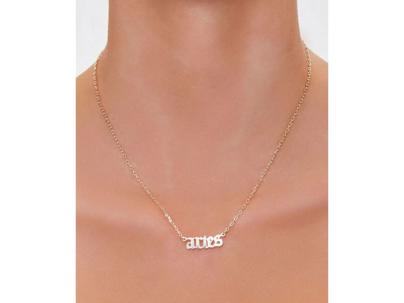 Zodiac Pendant Necklace For Women