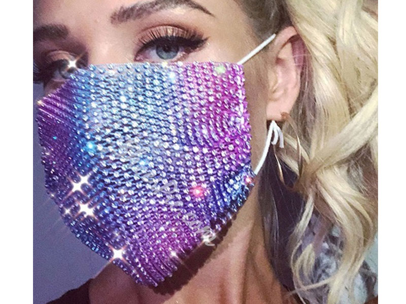 Safety Colorful Sequins Masks For Women