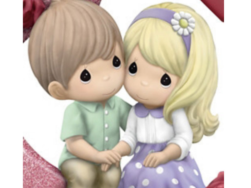 Precious Moments Couples Figurine With Your 2 Names