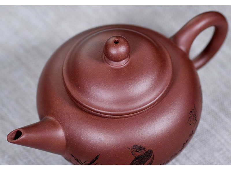 Handmade Zi Ni Shui Ping Yixing Zisha Teapot