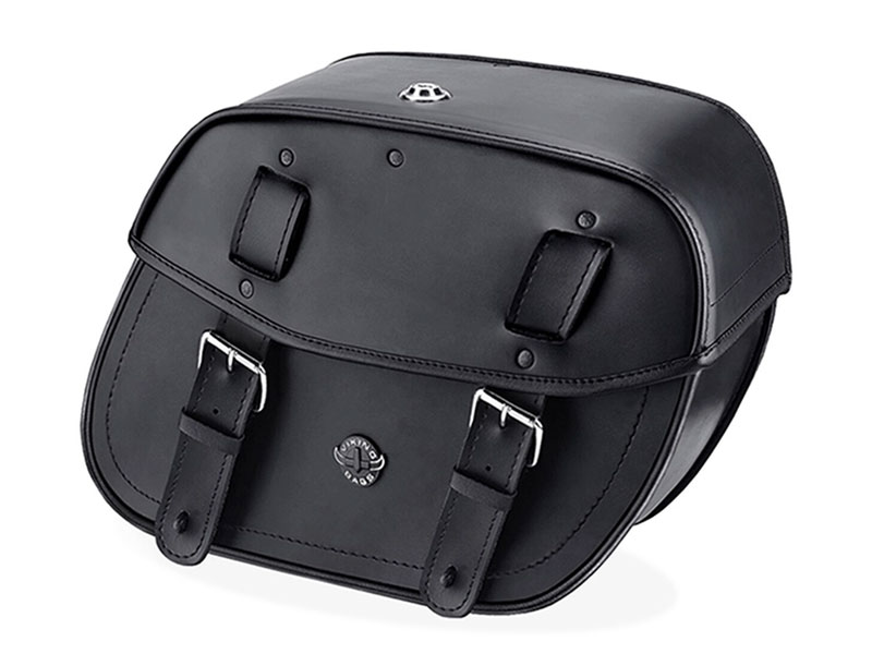 VikingBags Dyna Specific Medium Double Strap Shock Cutout Motorcycle Saddlebags