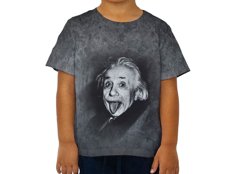 Kid's Albert Einstein Sticks Out His Tongue T-Shirt