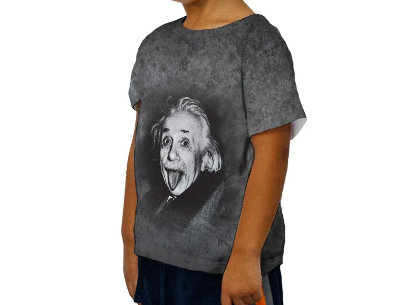Kid's Albert Einstein Sticks Out His Tongue T-Shirt
