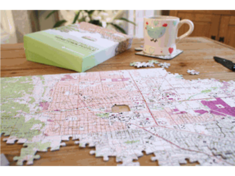 Personalized Hometown Map Puzzle