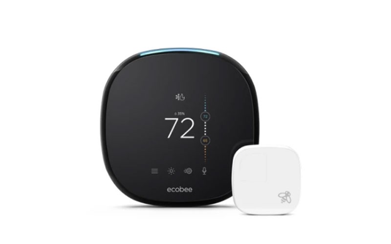 Ecobee EB-STATE4P-01 Ecobee4 Smart Wi-Fi Pro Thermostat with Room Sensors