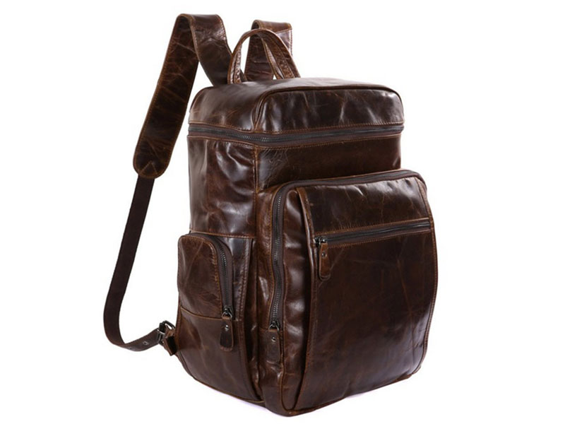 Newtown Large Vintage Leather Travel Backpack & Daypack