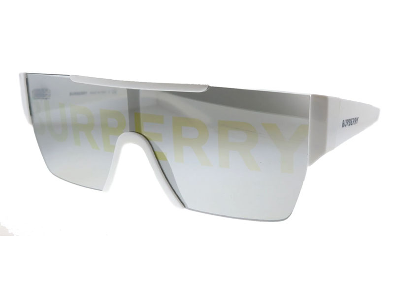 Burberry BE 4291 Rectangle Plastic White Sunglasses For Men & Women