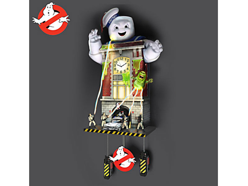 Ghostbusters Wall Clock Lights Up And Plays Sounds Each Hour