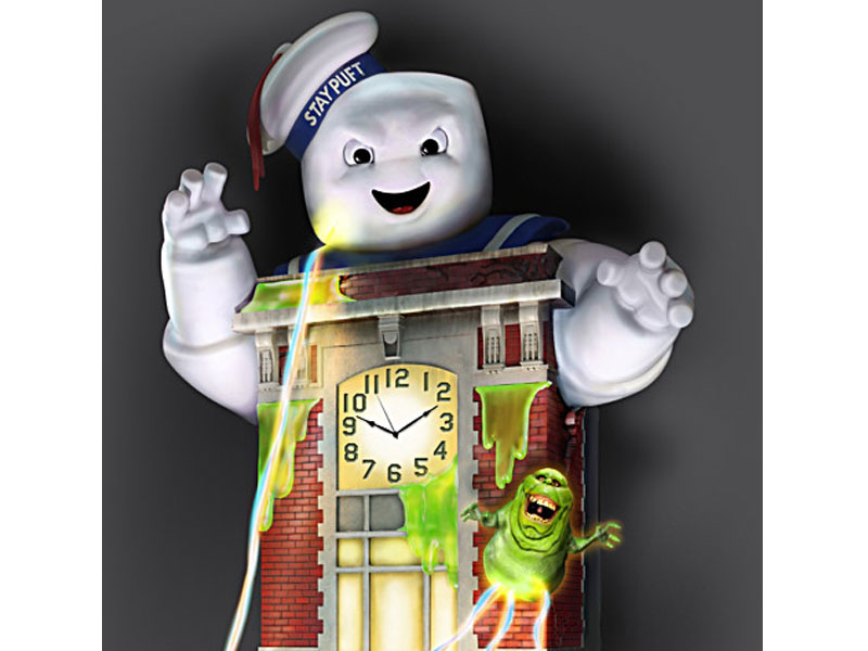 Ghostbusters Wall Clock Lights Up And Plays Sounds Each Hour