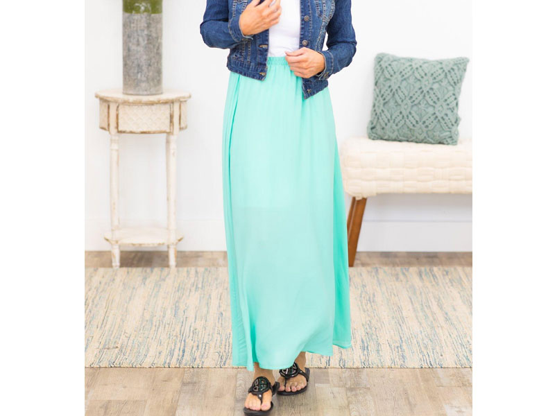 Just This Good Skirt in Mint For Women