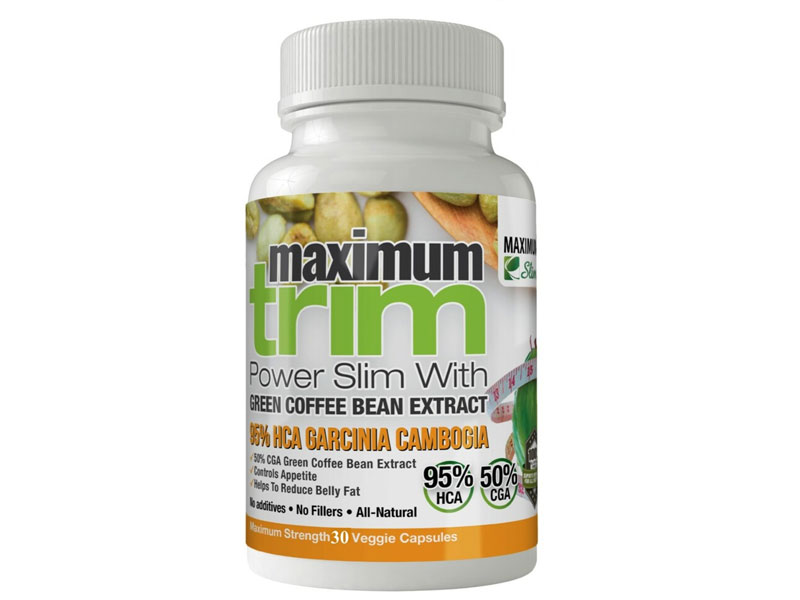Maximum Slim Max Trim Garcinia Cambogia Green Coffee Bean Extract 30 Ct