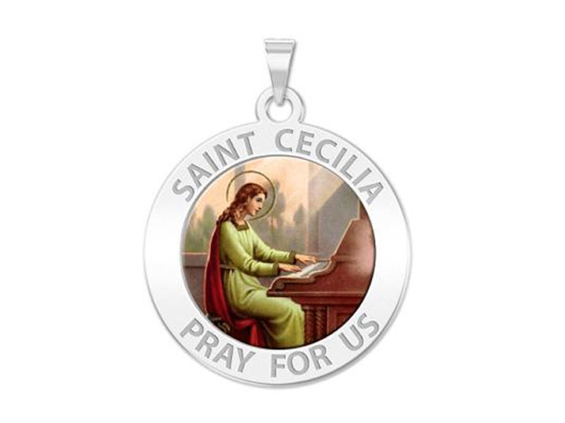 Saint Cecilia Medal Color