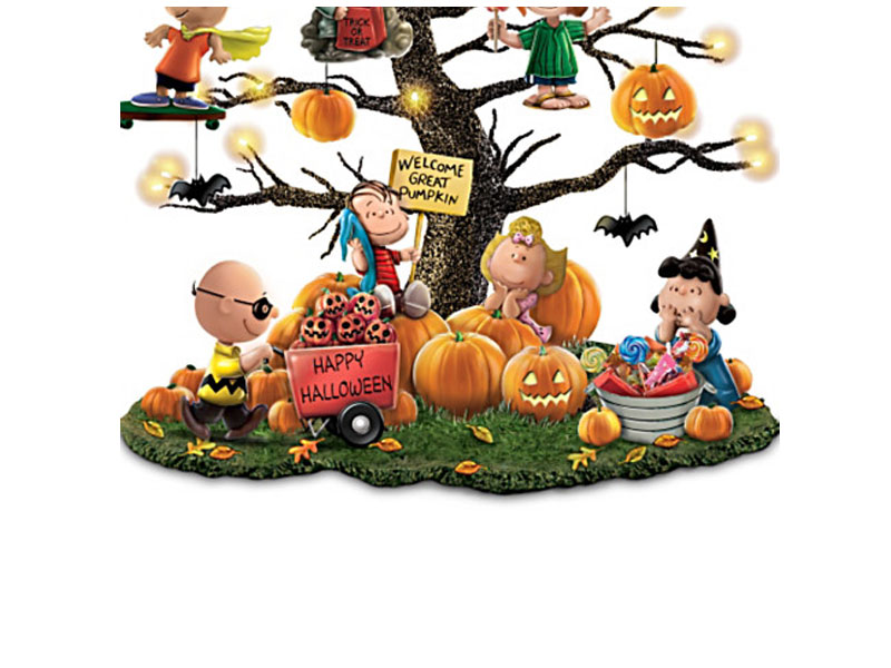 Peanuts Halloween Tabletop Tree With Over 35 Lights