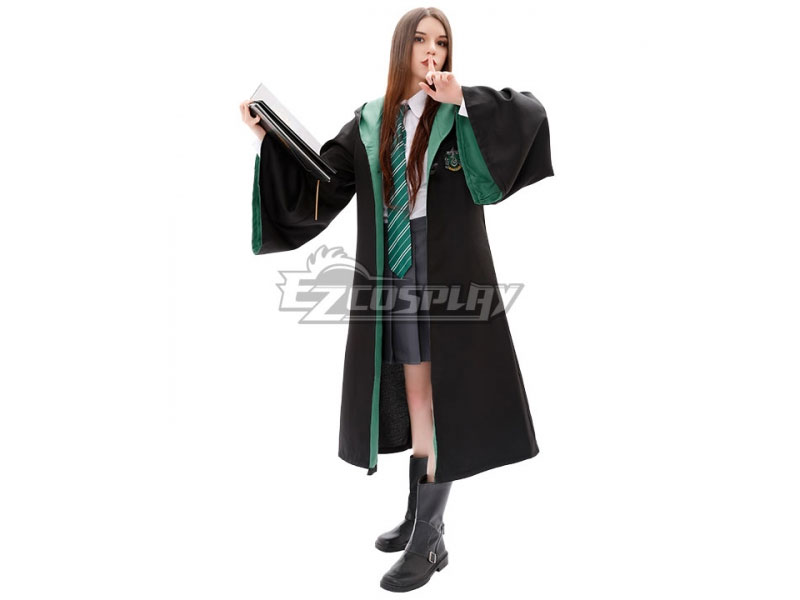 Harry Potter Female Slytherin Robe School Uniform Halloween Cosplay Costume