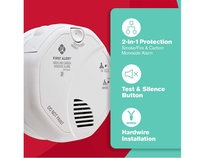 First Alert Hardwired Talking Photoelectric Smoke & Carbon Monoxide Detector