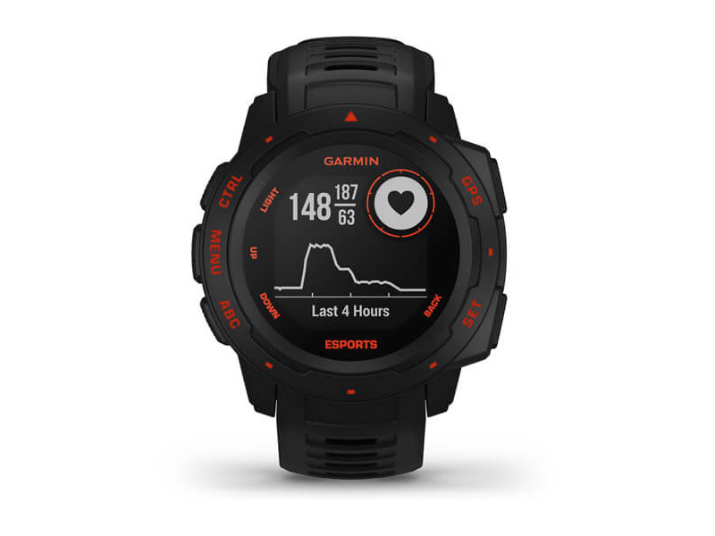 Garmin Instinct Esports Edition Smartwatch Black Lava