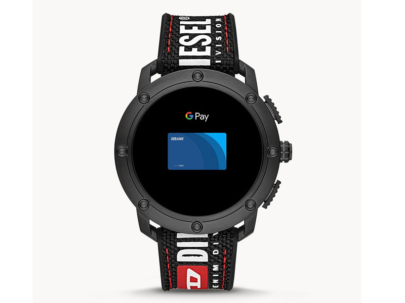 Men's Diesel Axial Smartwatch-Black Nylon