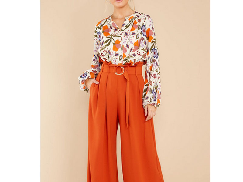 Women's Emory Almond Fall Floral Blouse