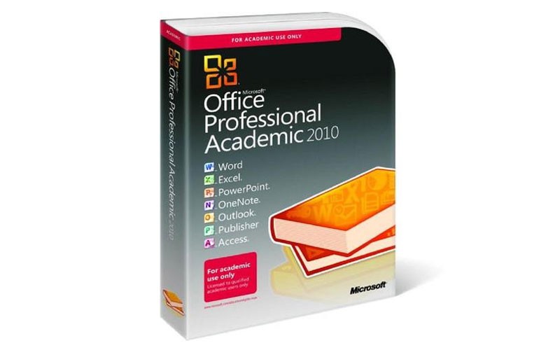 Microsoft Office 2010 Professional 3 Pcs Academic License