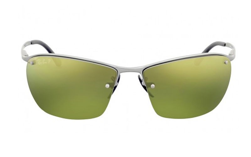 Rayban Polarized Green Mirror Chromance Sunglasses