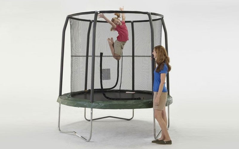 7.5ft Bazoongi JumpPod Trampoline with Enclosure