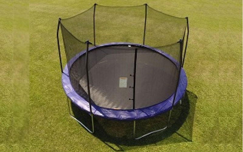 12 Ft. Round Trampoline And Enclosure With Blue Spring Pad