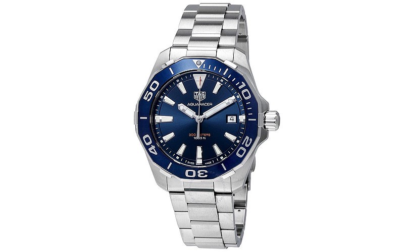 Aquaracer Blue Dial Men's Watch