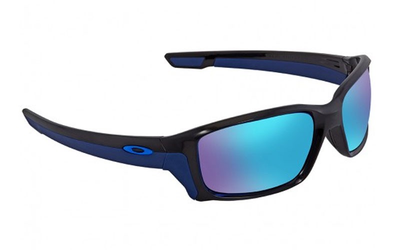Oakley Straightlink Sapphire Iridium Mirrored Rectangular Mens Sunglasses