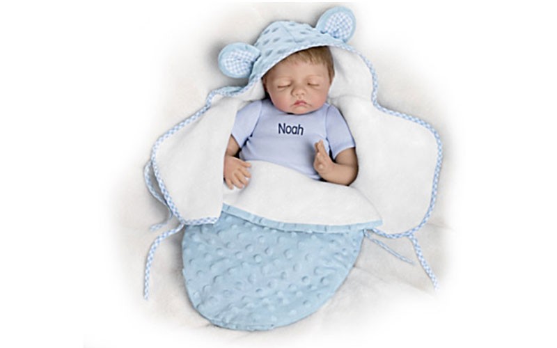 Bonnie Chyle Baby of Mine Blue Bear Personalized Baby Doll