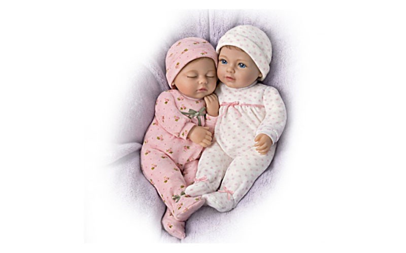 Tiny Miracles Sleepytime Sophie & Little Ellie Lifelike Baby Dolls