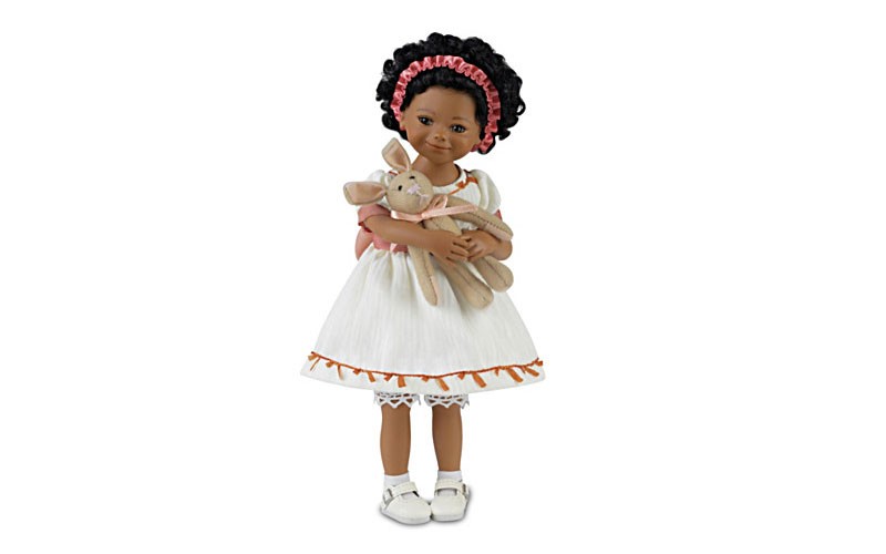 Mayra Garza African Shaniqua & Her Bunny Poseable Child Doll