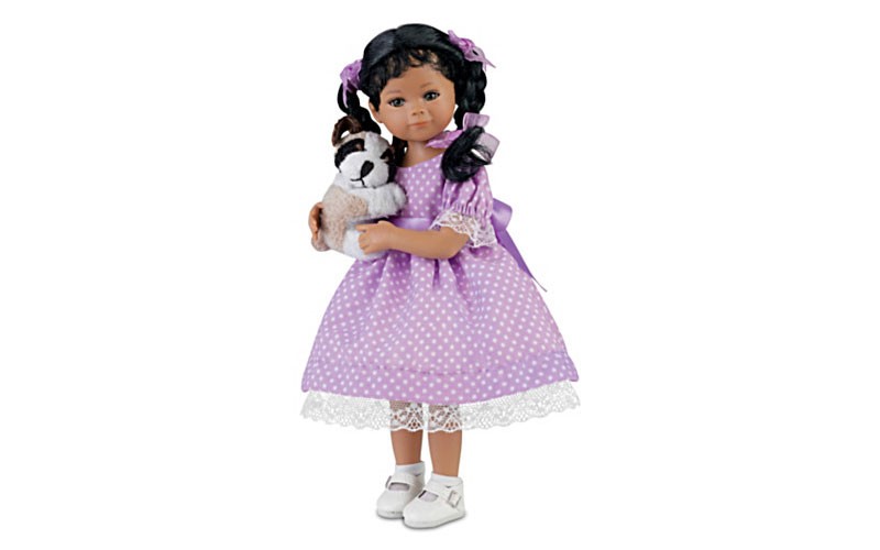 Mayra Garza African Kimani & Her Puppy Poseable Child Doll