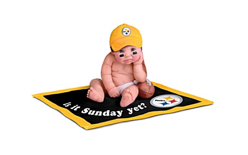 NFL Licensed Pittsburgh Steelers Fan Baby Doll
