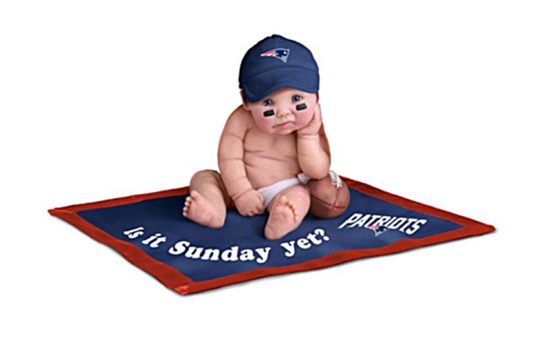 NFL Licensed New England Patriots Fan Baby Doll
