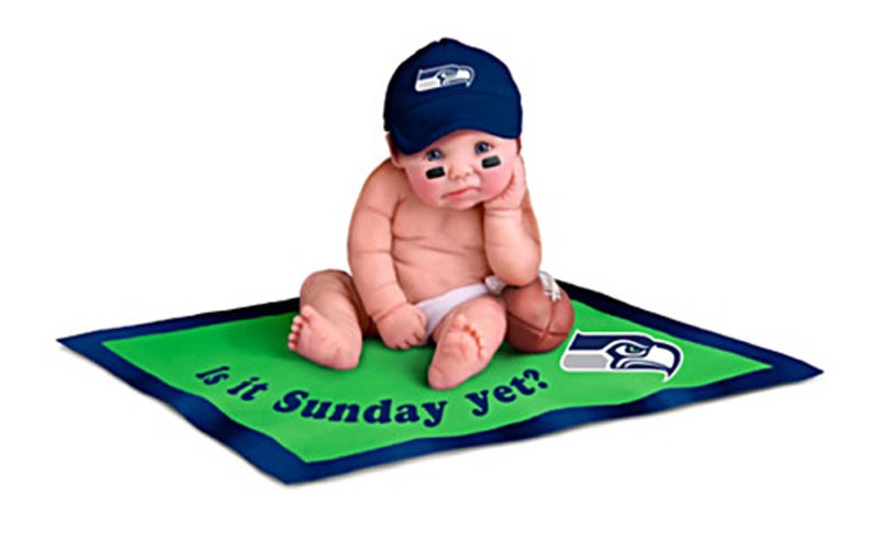 NFL Licensed Seattle Seahawks Fan Baby Doll