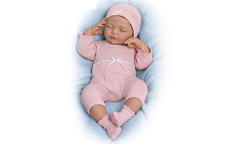 Andrea Arcello Beautiful Dreamer Breathing Baby Doll with Heartbeat