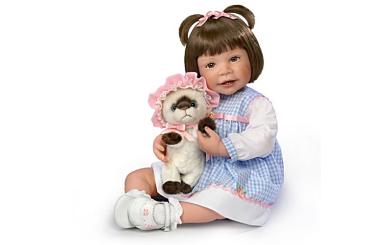 Waltraud Hanl Emma & Baby Boots Lifelike Child Doll