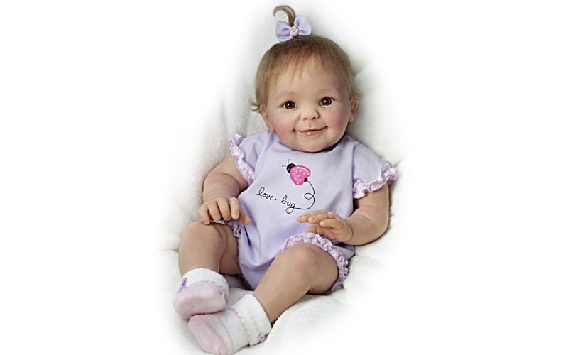 Cheryl Hill Little Love Bug Poseable Smilling Baby Doll