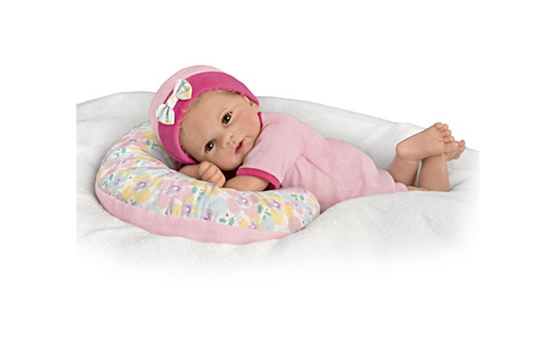 Violet Parker Cuddle Cutie Baby Doll with Pillow