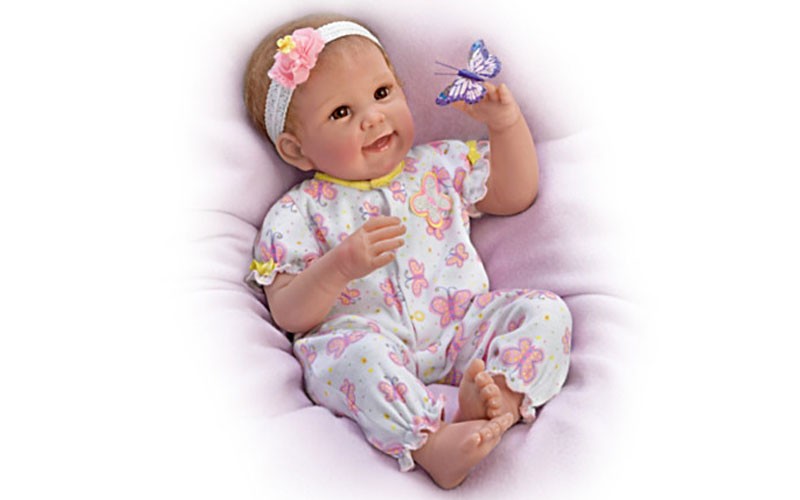 Linda Murray Butterfly Kisses & Flower Petal Wishes Smilling Doll