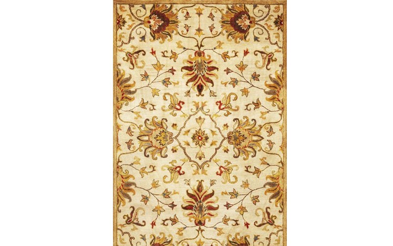 KAS Rugs Syriana 6012 Champagne Agra Hand Tufted 100% New Zealand Wool 5' x 8'