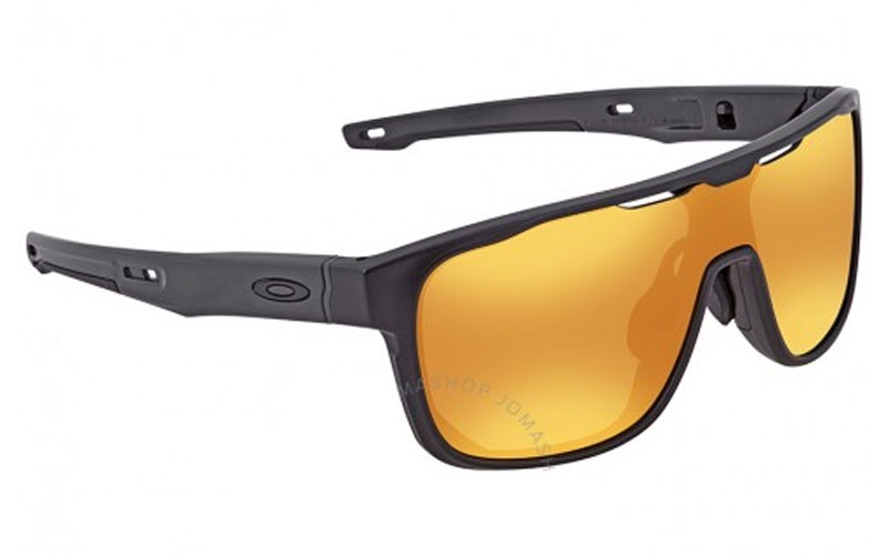 Oakley Crossrange Shield 24k Iridium Sport Asia Fit Mens Sunglasses