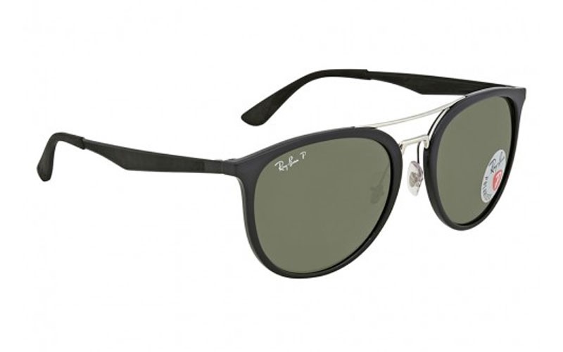 RayBan Polarized Green Classic G-15 Round Mens Sunglasses